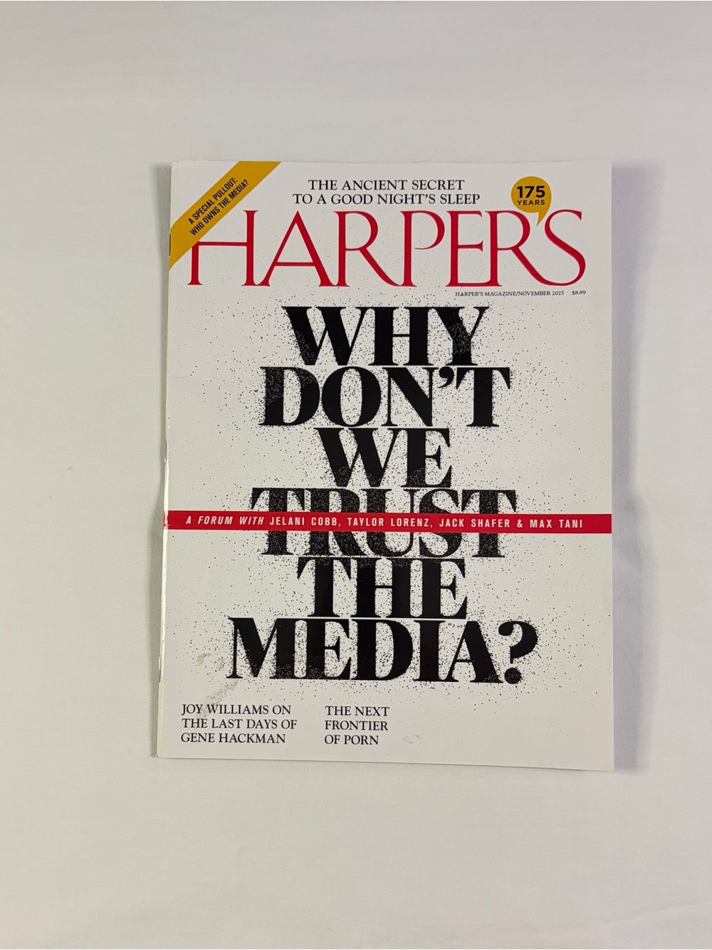 Harpers “Why Don’t People Trust The Media” Issue November 2025 Magazine